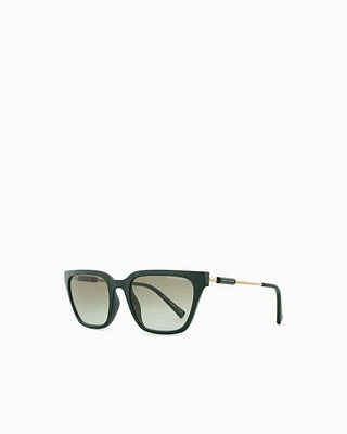Armani Exchange - Women’s cat-eye sunglasses, Woman, Green, Size: 55L