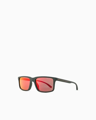 Armani Exchange - Men’s rectangular sunglasses, Man, Green, Size: 57L