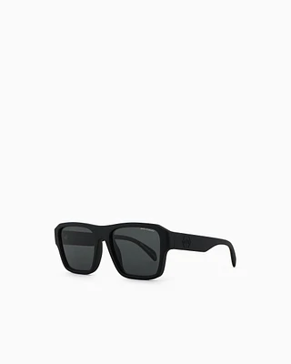 Armani Exchange - Men’s square sunglasses, Man, Black, Size: 56L