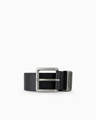 Armani Exchange - Faux leather belt, Man, Black, Size: