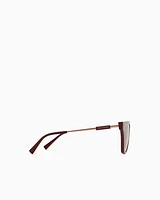 Armani Exchange - Women’s cat-eye sunglasses, Woman, Burgundy, Size: 55L