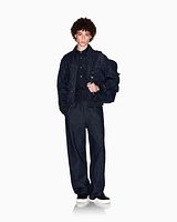 Armani Exchange - Regular fit poplin shirt with logo patch, Man, Navy Blue, Size: S