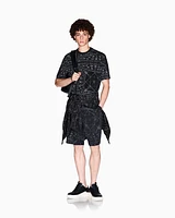Armani Exchange - Regular fit kaleidoscope patterned t-shirt, Man, Black, Size: