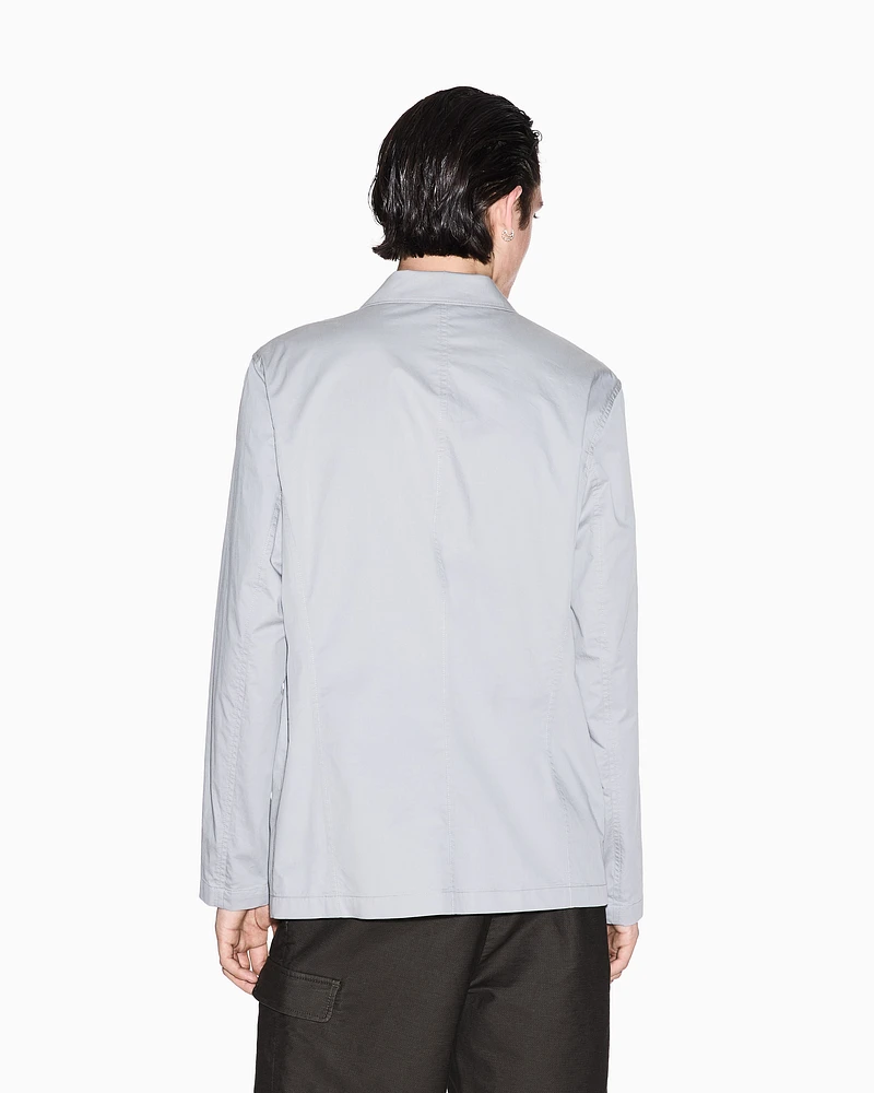 Armani Exchange - Single-breasted cotton twill jacket, Man, Grey, Size: