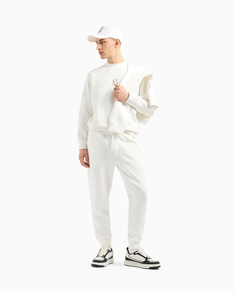 Armani Exchange - Jogger pants with logo on the back, Man, White, Size: