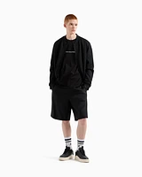 Armani Exchange - Regular fit T-shirt with embossed logo, Man, Black, Size: