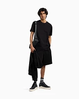Armani Exchange - Mercerized cotton basic t-shirt, Man, Black, Size: