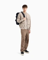 Armani Exchange - Regular fit mercerised cotton T-shirt, Man, Beige, Size: