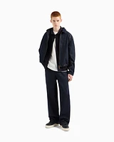Armani Exchange - Wide leg denim jeans, Man, Blue, Size: