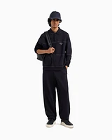 Armani Exchange - Bonded stretch polo sweatshirt, Man, Navy Blue, Size: