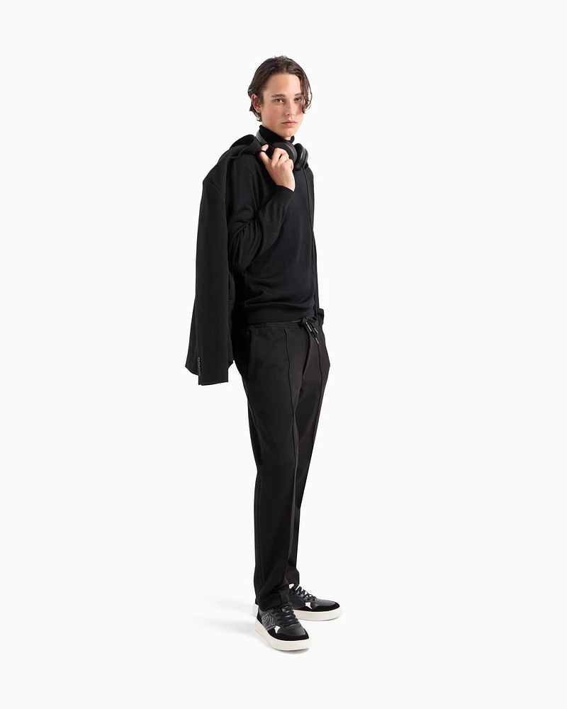 Armani Exchange - Virgin wool turtleneck sweater, Man, Black, Size: