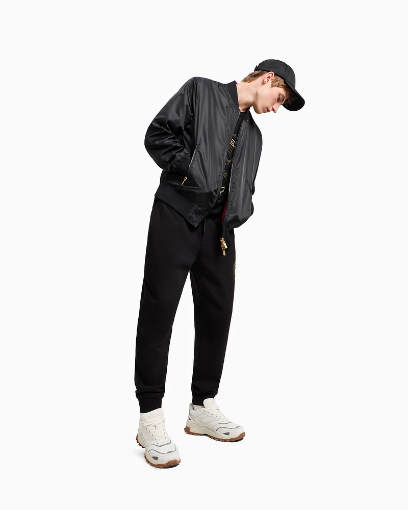 Armani Exchange - Reversible Satin Bomber, Man, Black, Size: M