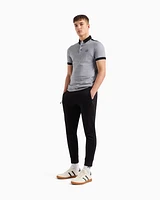 Armani Exchange - Cotton polo with contrasting details, Man, Black, Size: M
