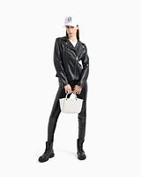 Armani Exchange - Small handbag with degradè shoulder strap, Woman, White, Size: TU