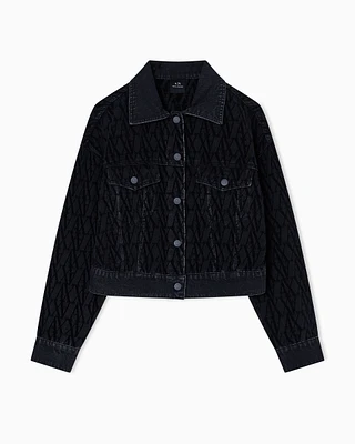 Armani Exchange - Denim Jackets, Woman, Black, Size: