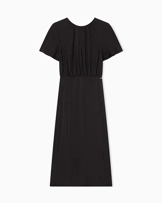 Armani Exchange - Midi Dresses, Woman, Black, Size: 4