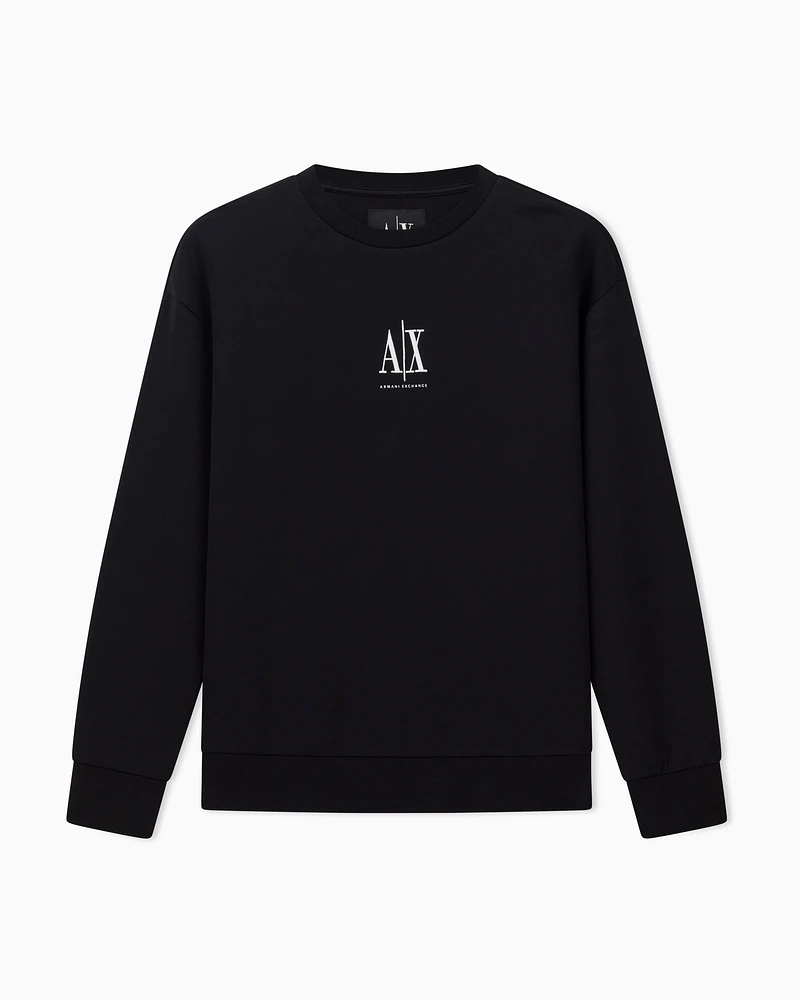 Armani Exchange - Sweatshirts without Hood, Woman, Black, Size: