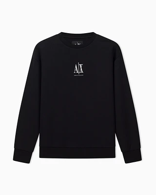 Armani Exchange - Sweatshirts without Hood, Woman, Black, Size: