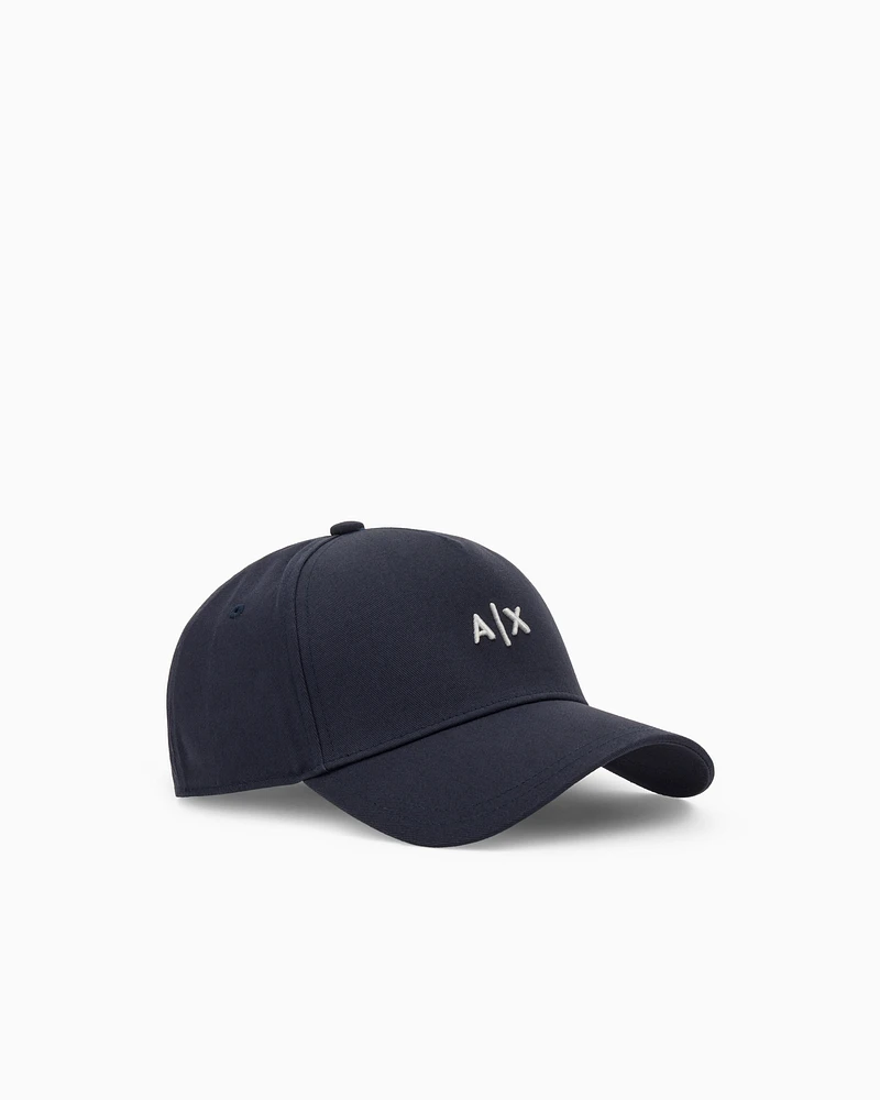 Armani Exchange - Visor cap with logo, Man, Navy Blue, Size: TU