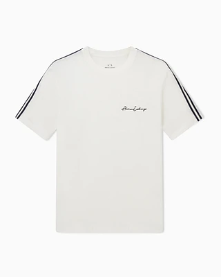 Armani Exchange - Logo Signature Crewneck T-Shirt, Man, White, Size: