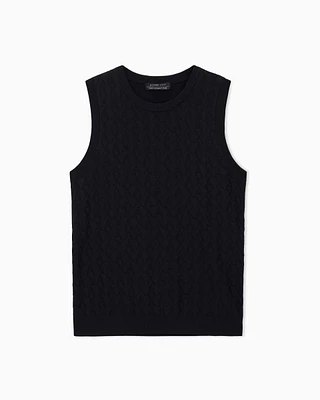 Armani Exchange - Top with allover logo, Woman, Black, Size: