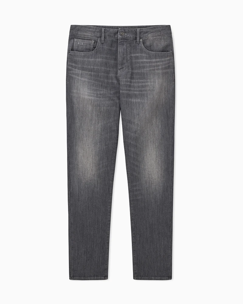 Armani Exchange - Slim Jeans, Man, Grey, Size: