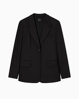Armani Exchange - Single breasted jacket with one button, Woman, Black, Size: