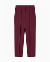 Armani Exchange - Trousers with pleats flowing fabric, Woman, Burgundy, Size: