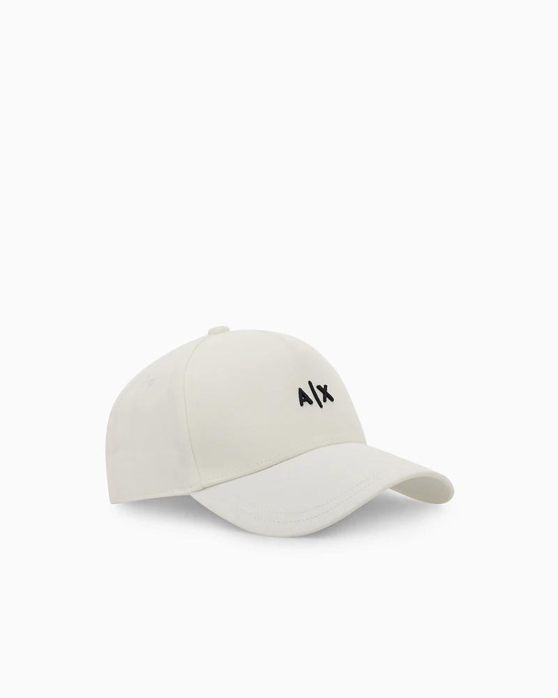 Armani Exchange - Visor cap with logo, Man, White, Size: TU