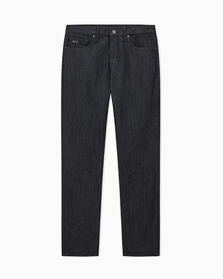 Armani Exchange - J14 skinny fit jeans stone washed cotton denim, Man, Black, Size: