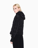 Armani Exchange - Wrinkled nylon jacket, Woman, Black, Size: