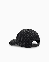 Armani Exchange - Visor cap with allover logo, Man, Black, Size: TU
