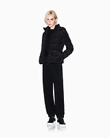 Armani Exchange - Wrinkled nylon jacket, Woman, Black, Size: