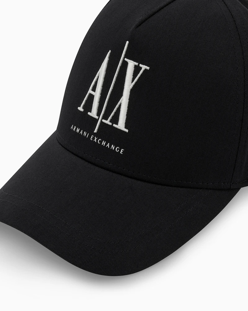 Armani Exchange - Icon Project Visor Hat, Man, Black, Size: TU
