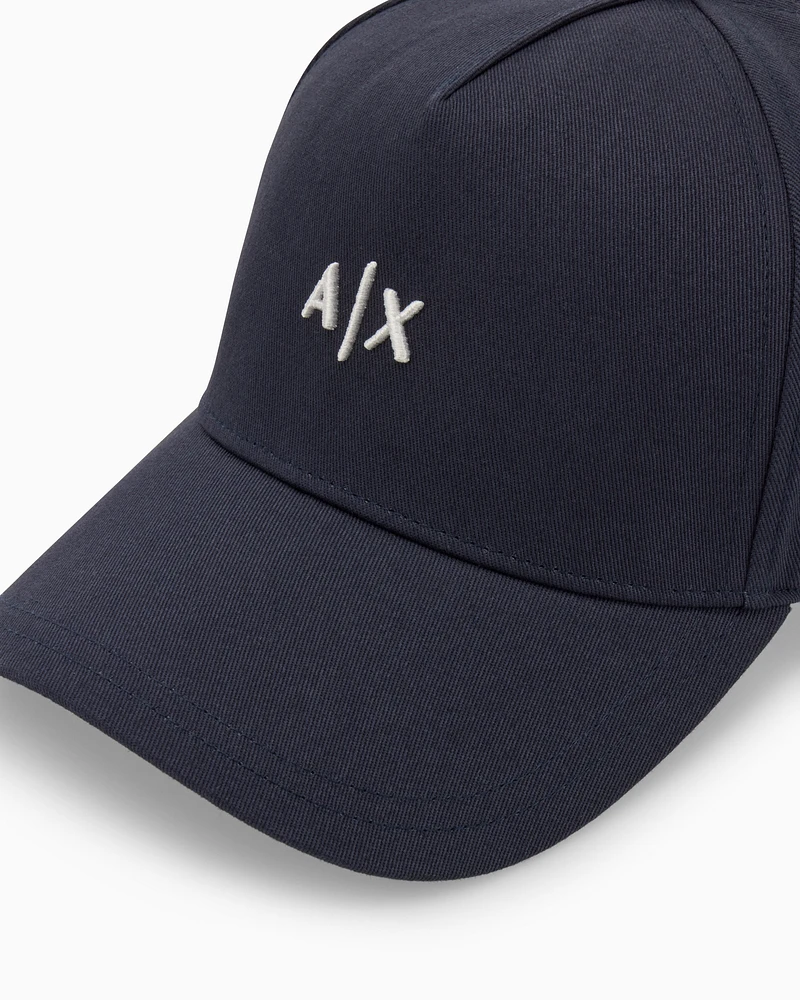 Armani Exchange - Visor cap with logo, Man, Navy Blue, Size: TU