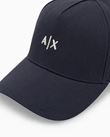 Armani Exchange - Visor cap with logo, Man, Navy Blue, Size: TU