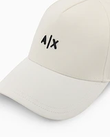 Armani Exchange - Visor cap with logo, Man, White, Size: TU
