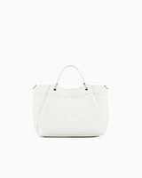 Armani Exchange - Medium handbag with degradè shoulder strap, Woman, White, Size: TU