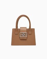 Armani Exchange - ASV Small Trapeze Handbag, Woman, Camel, Size: TU
