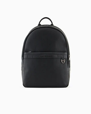 Armani Exchange - Backpack with external pocket with small hook, Man, Black, Size: TU