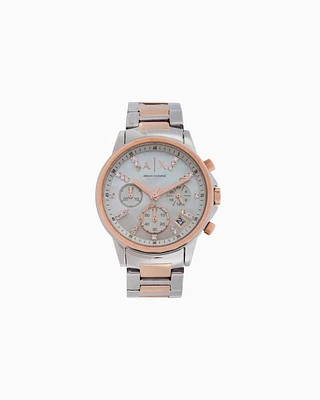 Armani Exchange - Watch with mother-of-pearl dial, Woman, Multicoloured, Size: TU