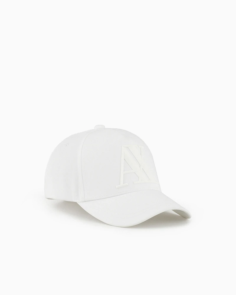 Armani Exchange - Visor cap with logo, Man, White, Size: TU