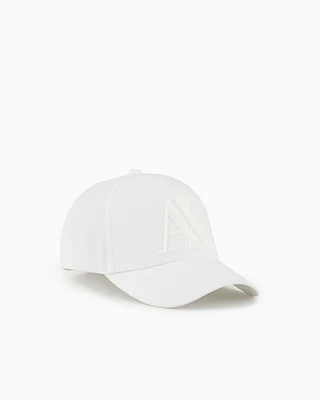 Armani Exchange - Visor cap with logo, Man, White, Size: TU