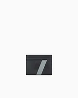 Armani Exchange - Card holder with monogram and stripes, Man, Black, Size: TU