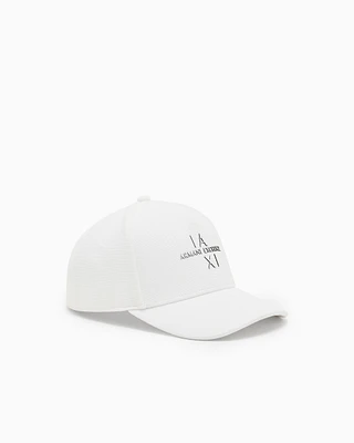 Armani Exchange - Cap with visor and logo, Man, White, Size: L/XL