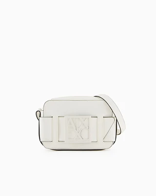 Armani Exchange - Crossbody bag with logo, Woman, White, Size: TU