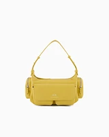 Armani Exchange - Large shoulder bag with side pockets, Woman, Yellow, Size: TU