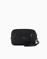 Armani Exchange - Beauty case with external drawstring, Man, Black, Size: TU