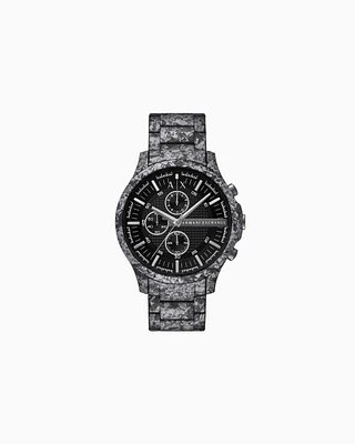 Armani Exchange - Armani Exchange Chronograph Gunmetal Stainless Steel Watch, Man, Multicoloured, Size: TU