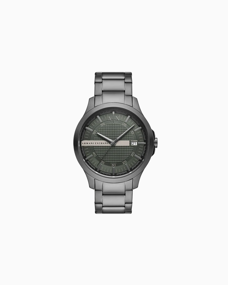 Armani Exchange - Three-Hand Date Stainless Steel Watch, Man, Multicoloured, Size: TU